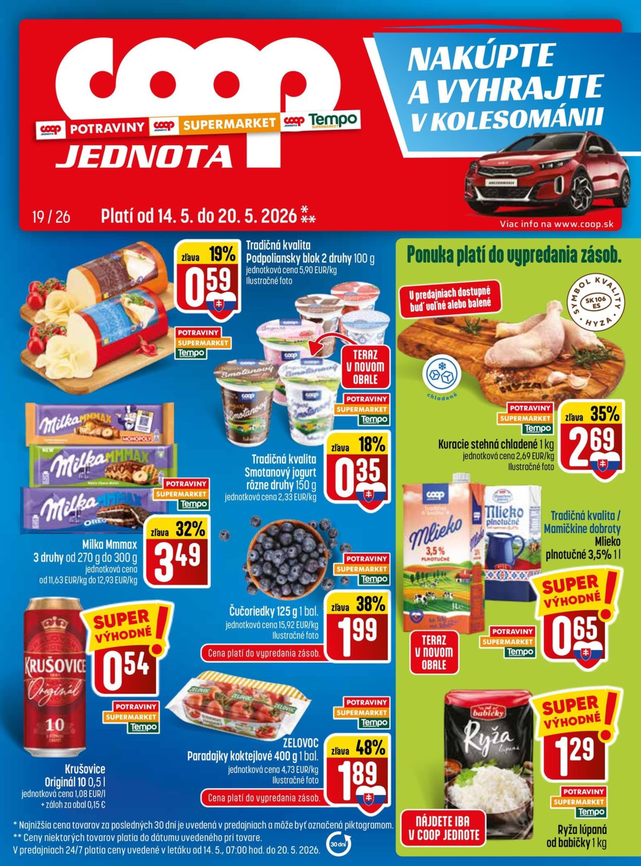 COOP Jednota leták – strana 1