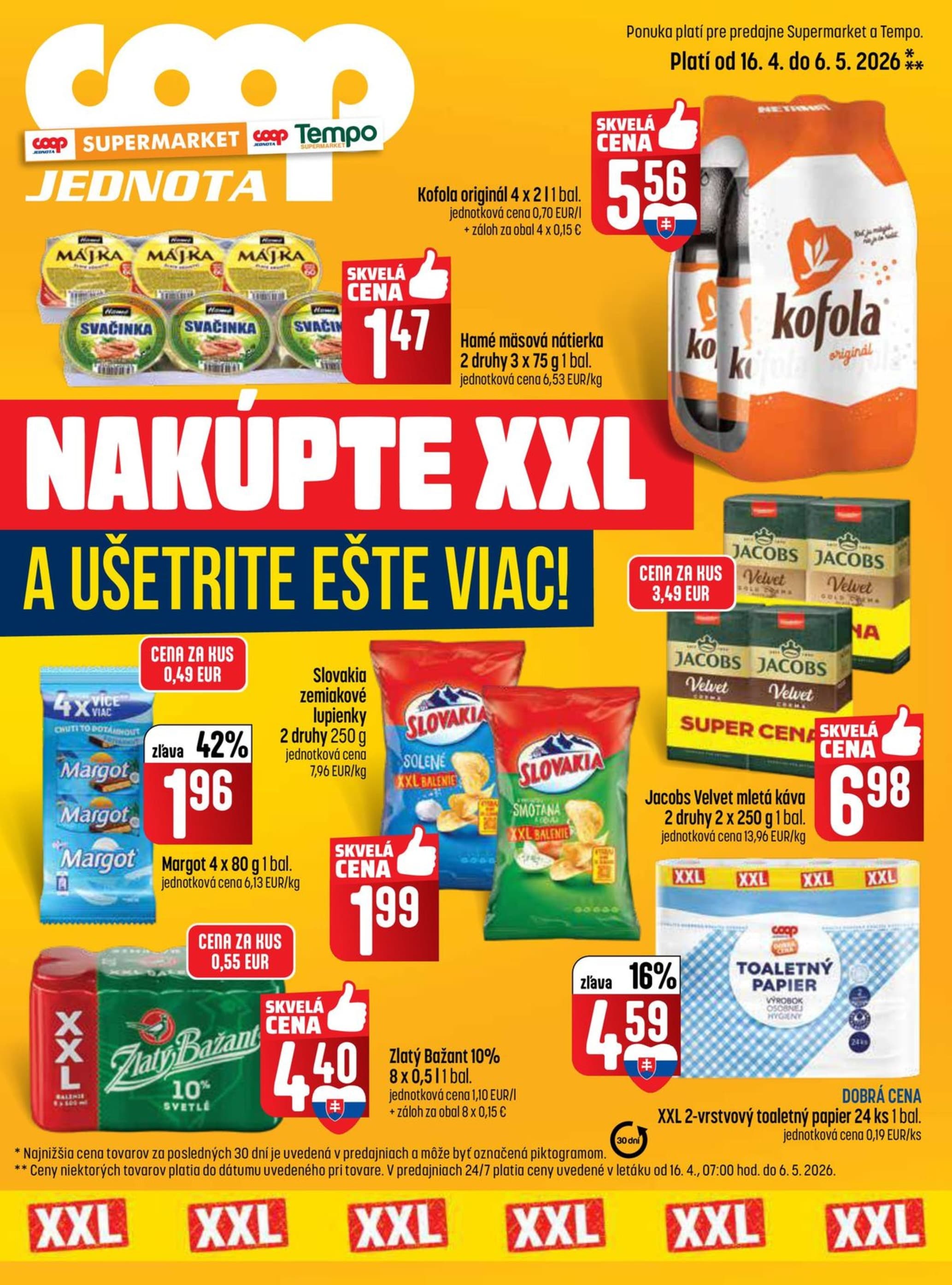 COOP Jednota leták – strana 1