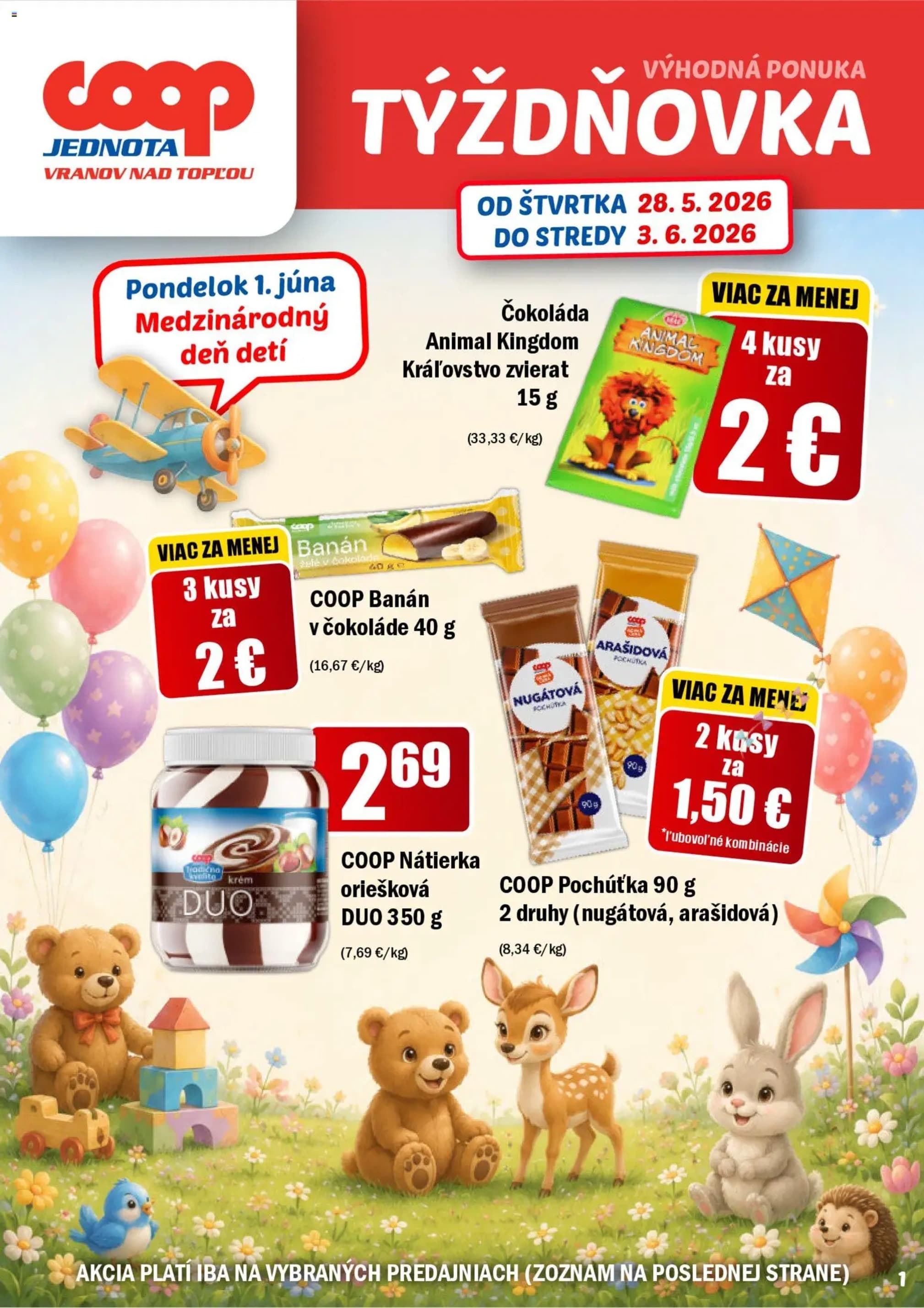 COOP Jednota leták – strana 1