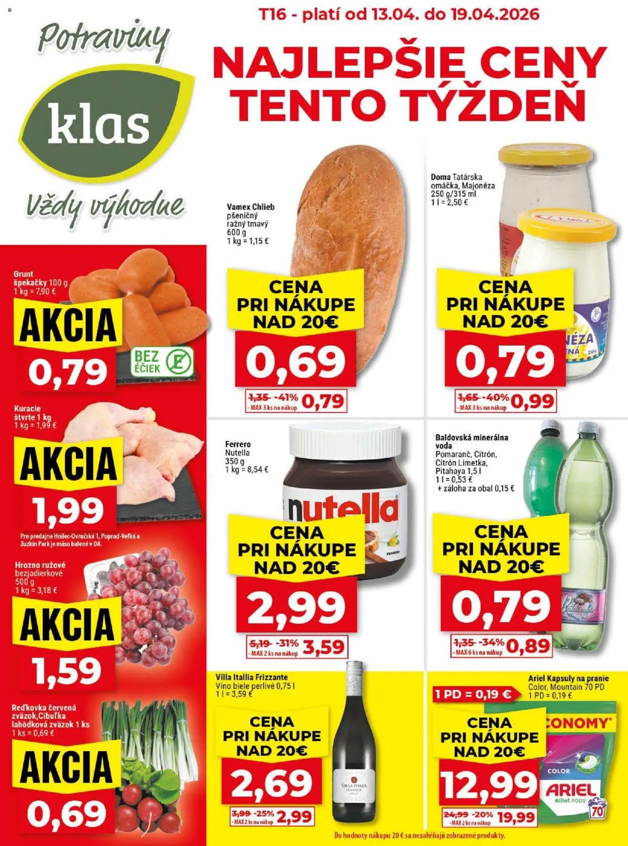 KLAS leták – strana 1