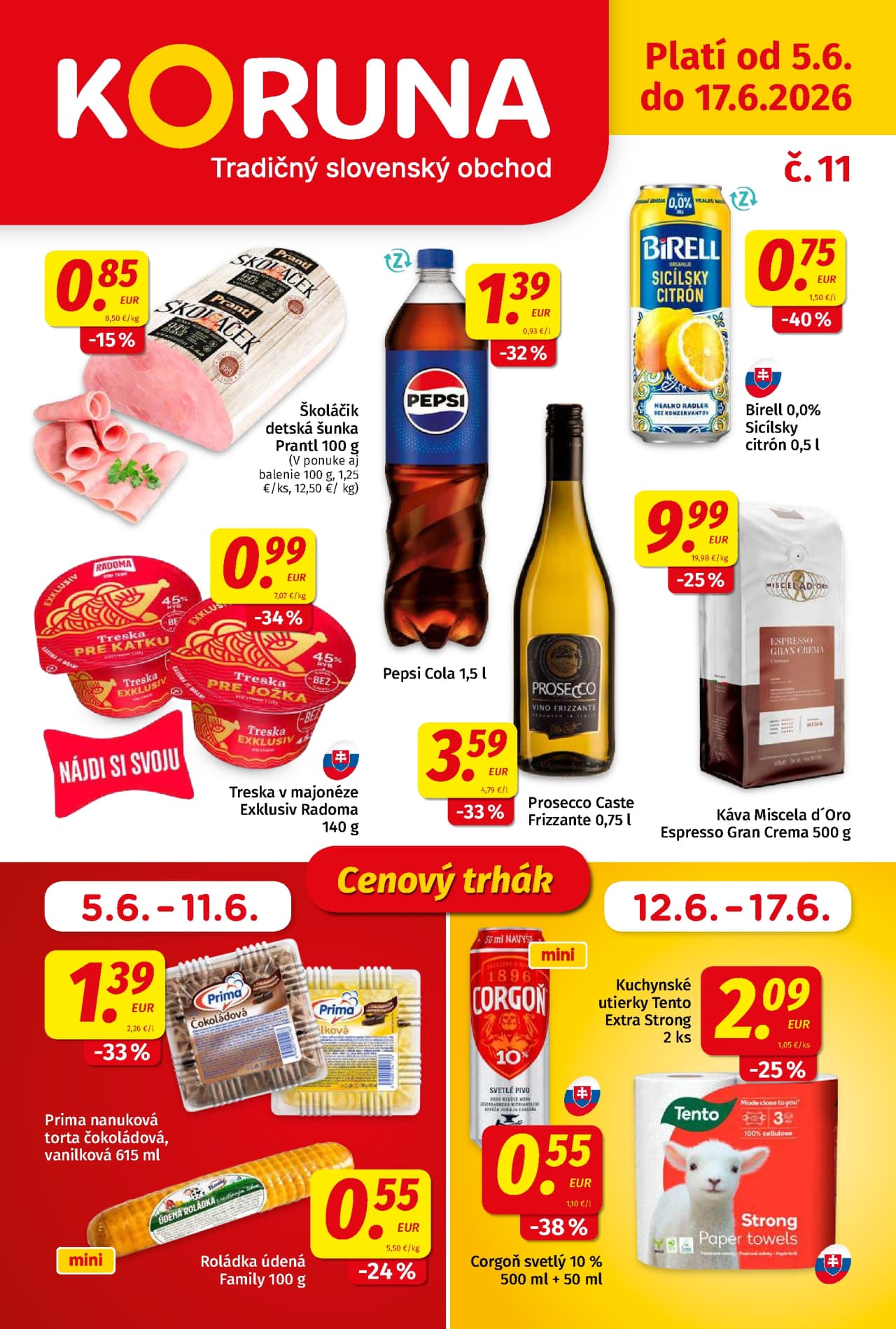 Koruna leták – strana 1