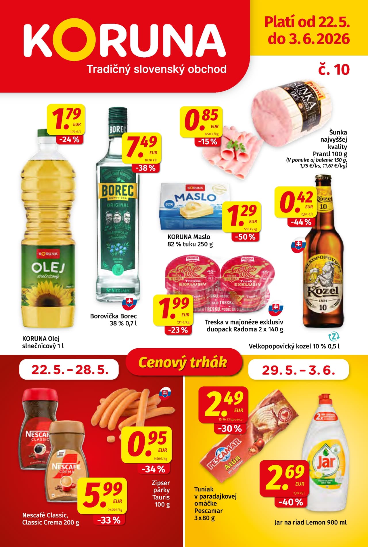 Koruna leták – strana 1