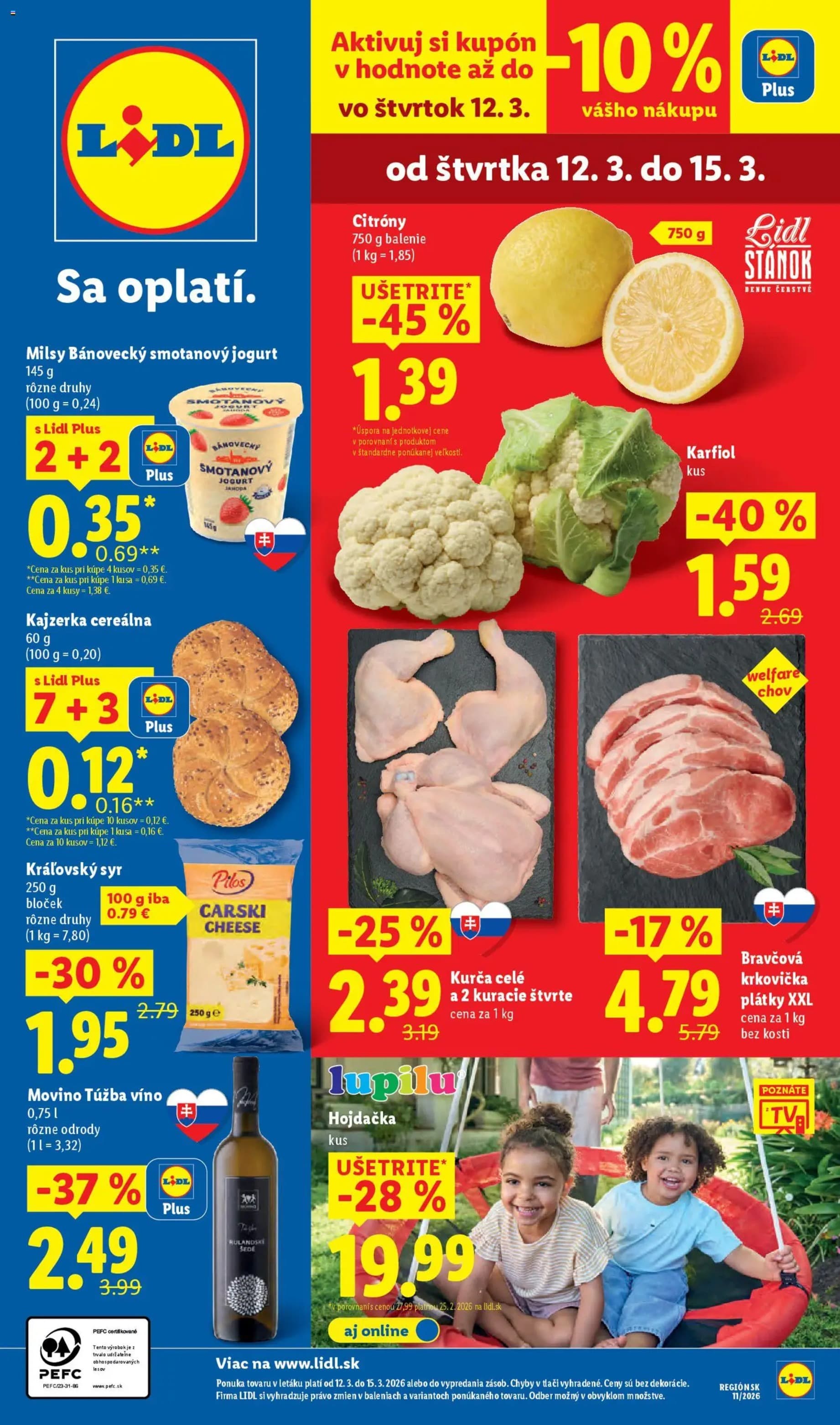 Lidl leták – strana 1