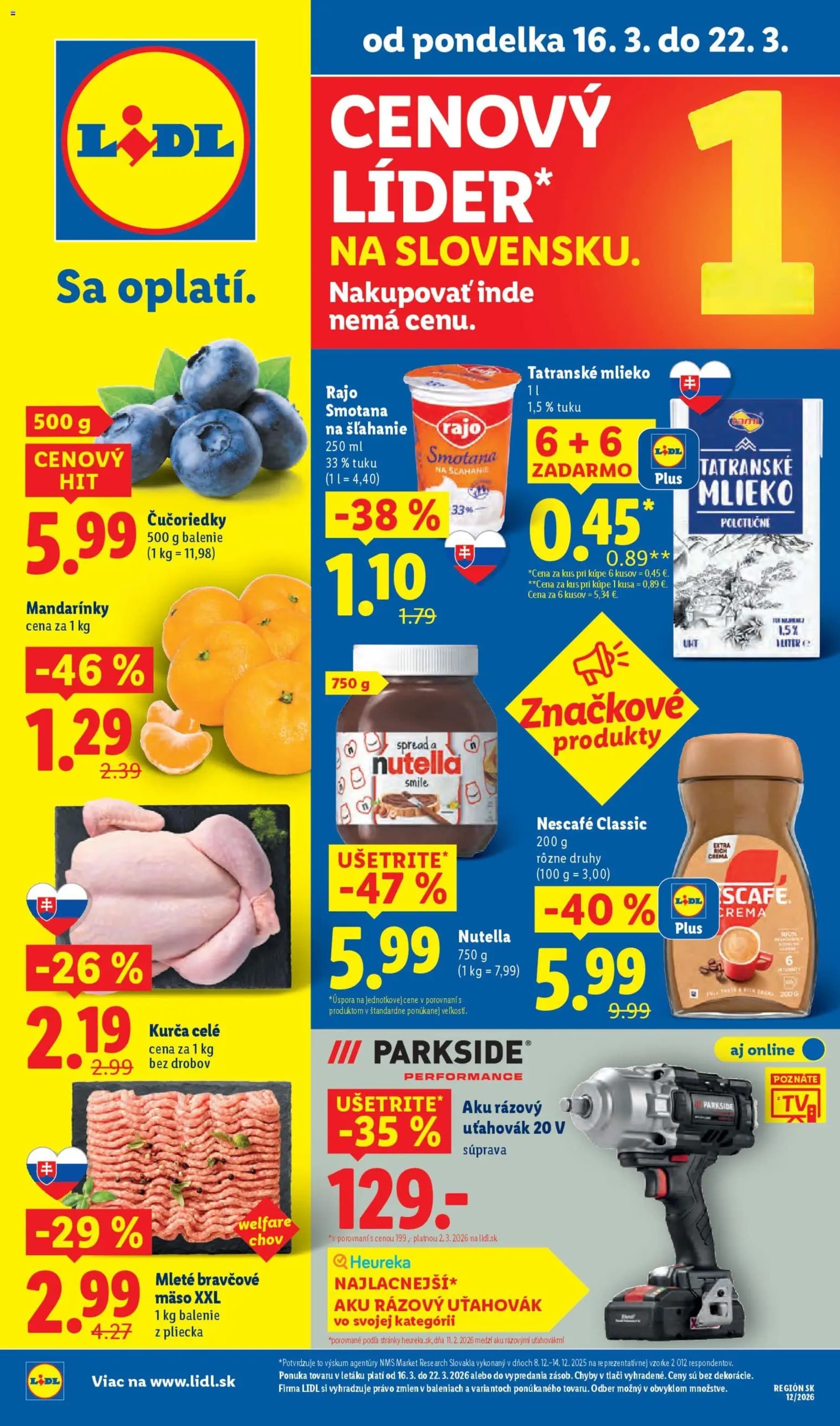 Lidl leták – strana 1