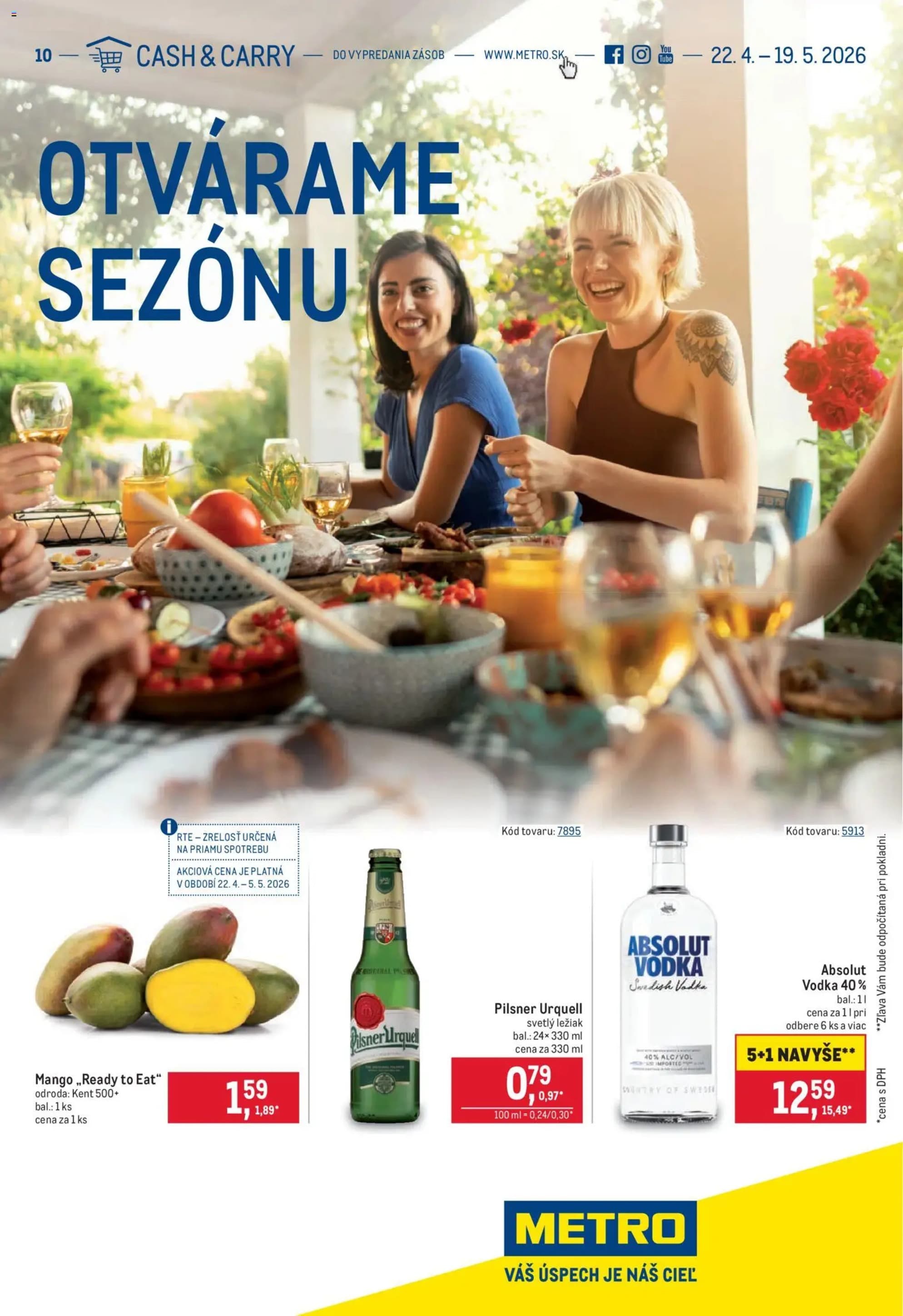 Metro leták – strana 1