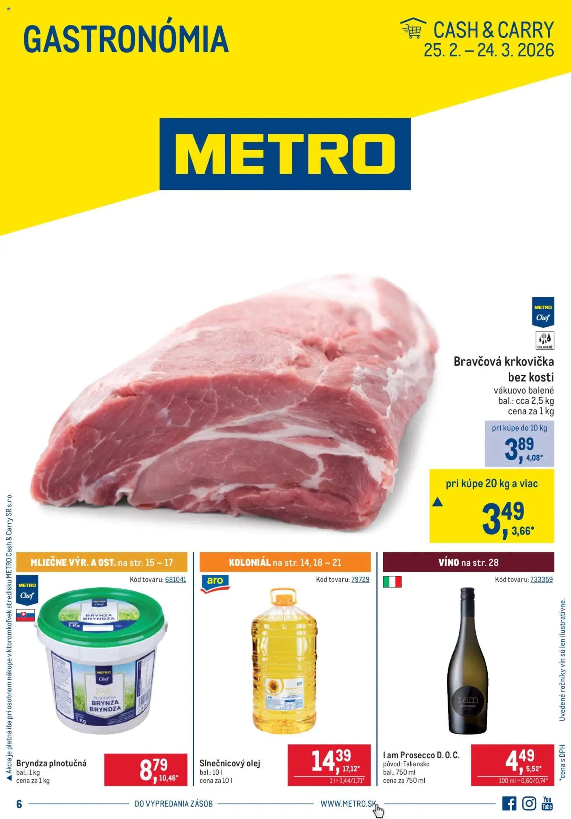 Metro leták – strana 1