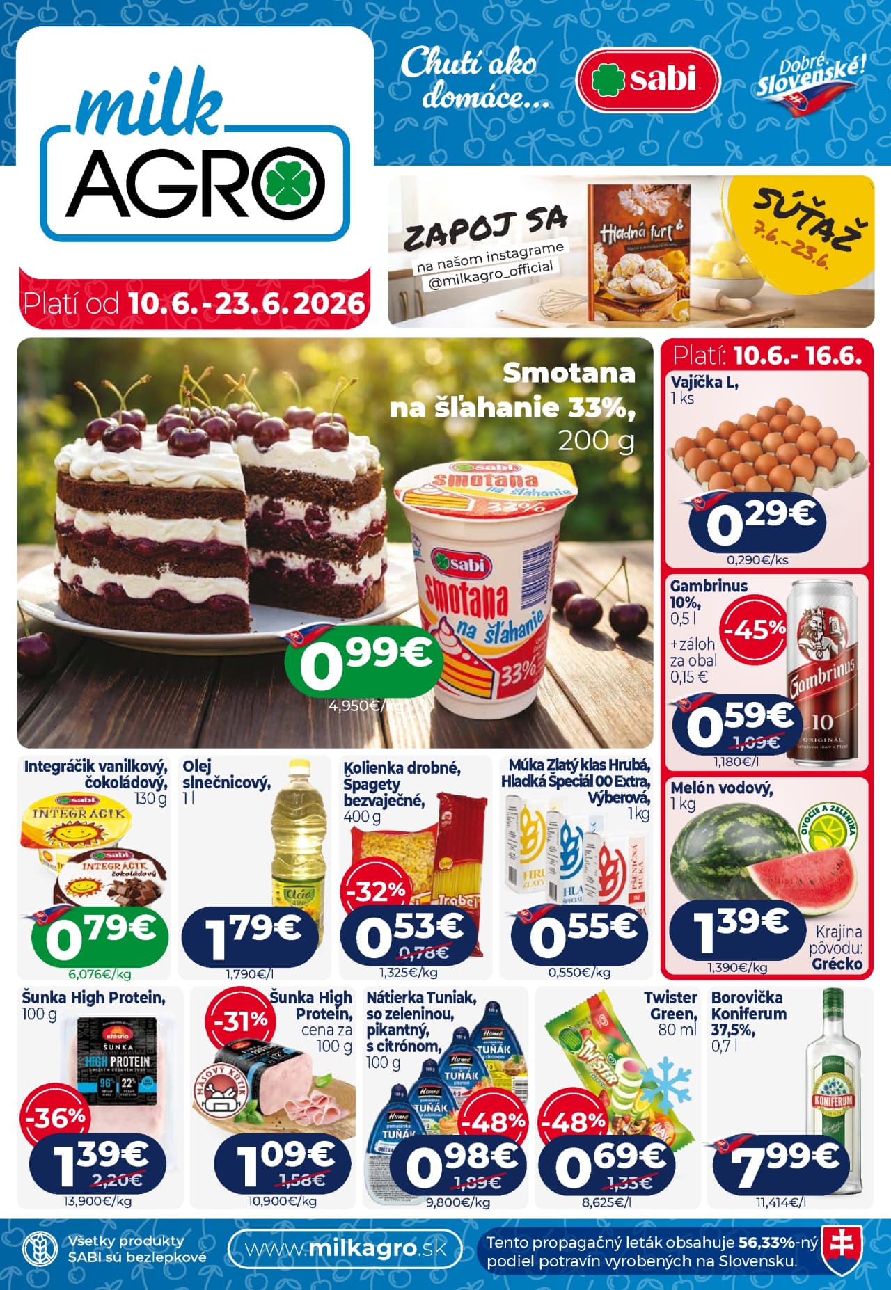 Milk-Agro leták – strana 1