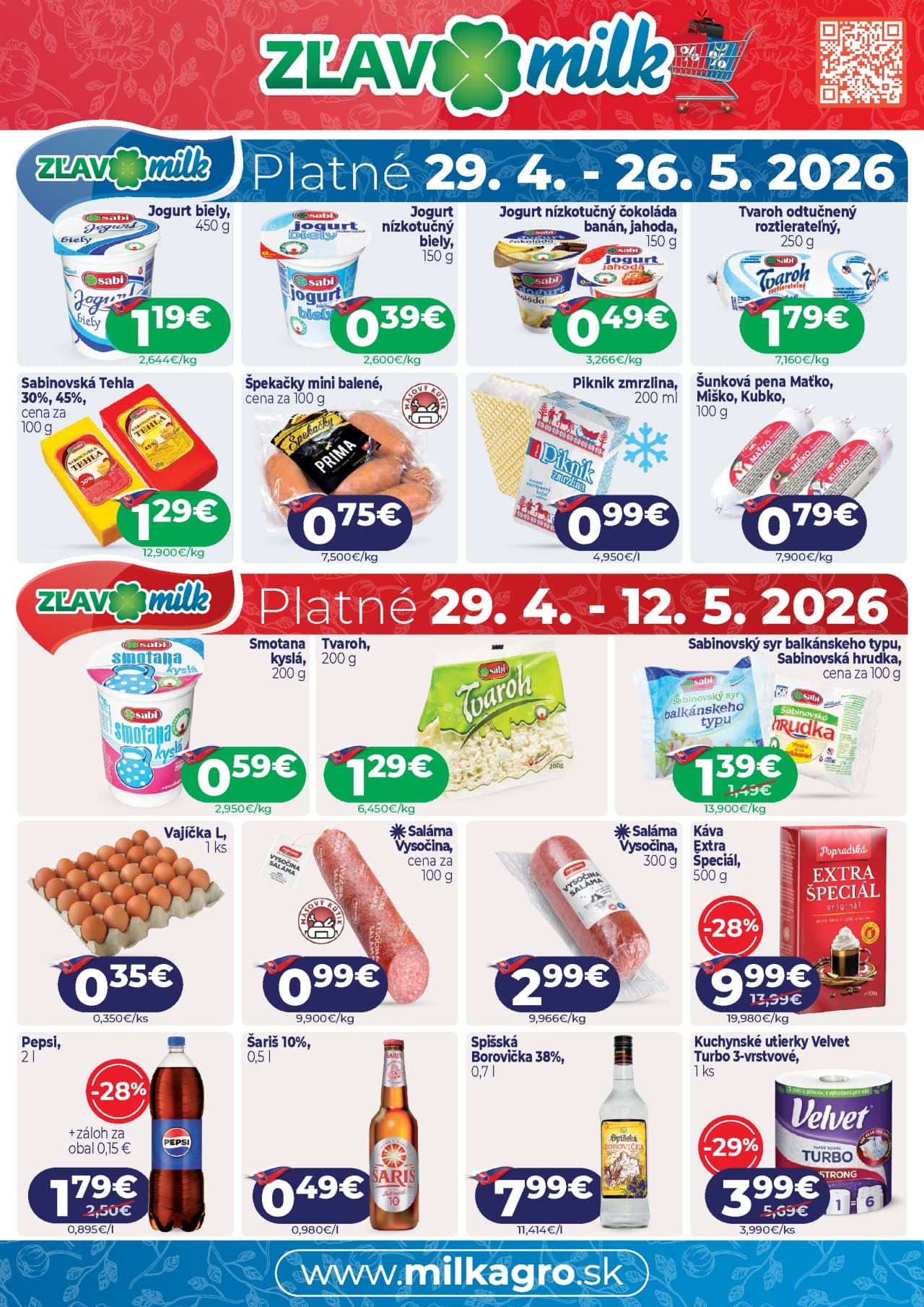 Milk-Agro leták – strana 1