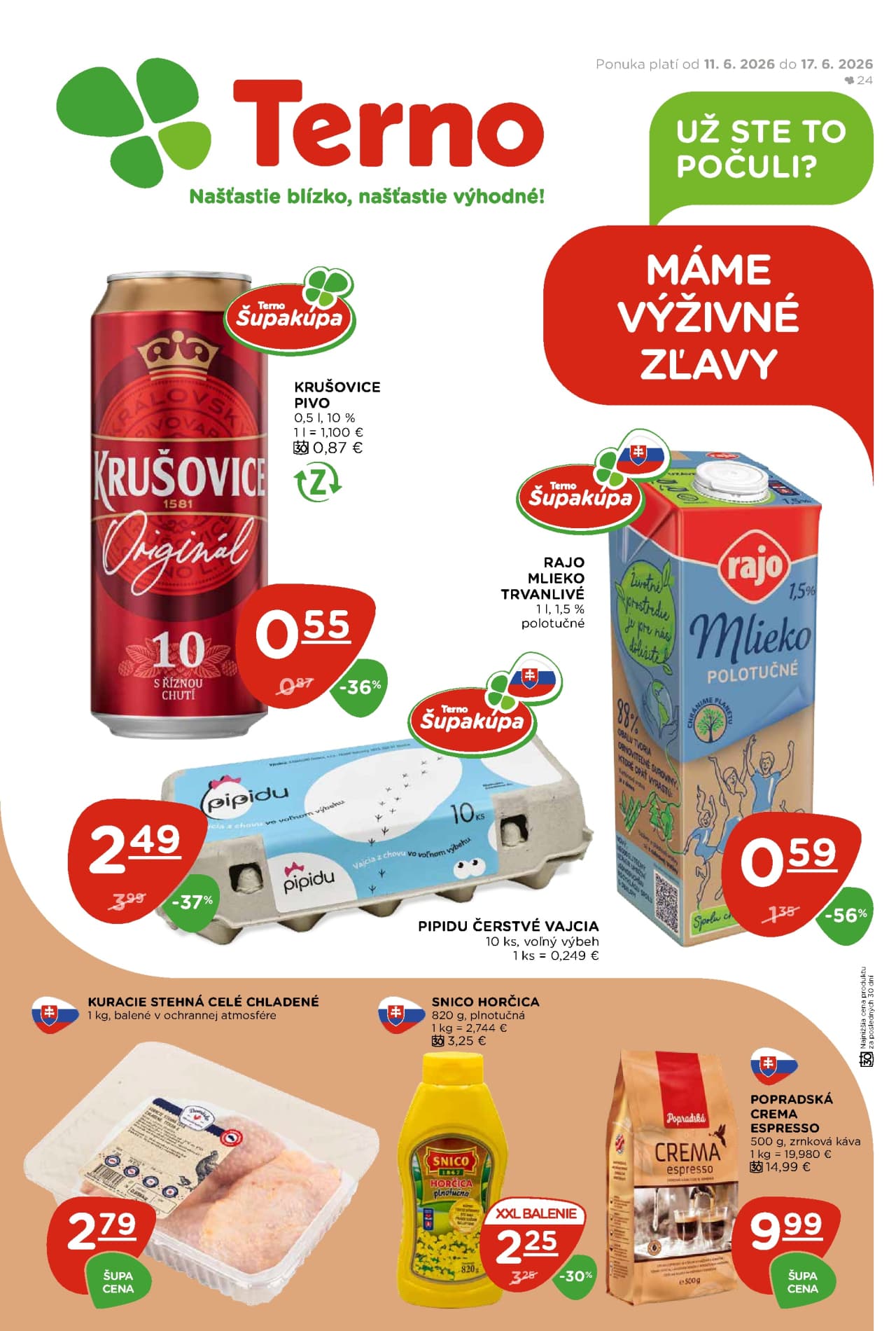 Terno leták – strana 1