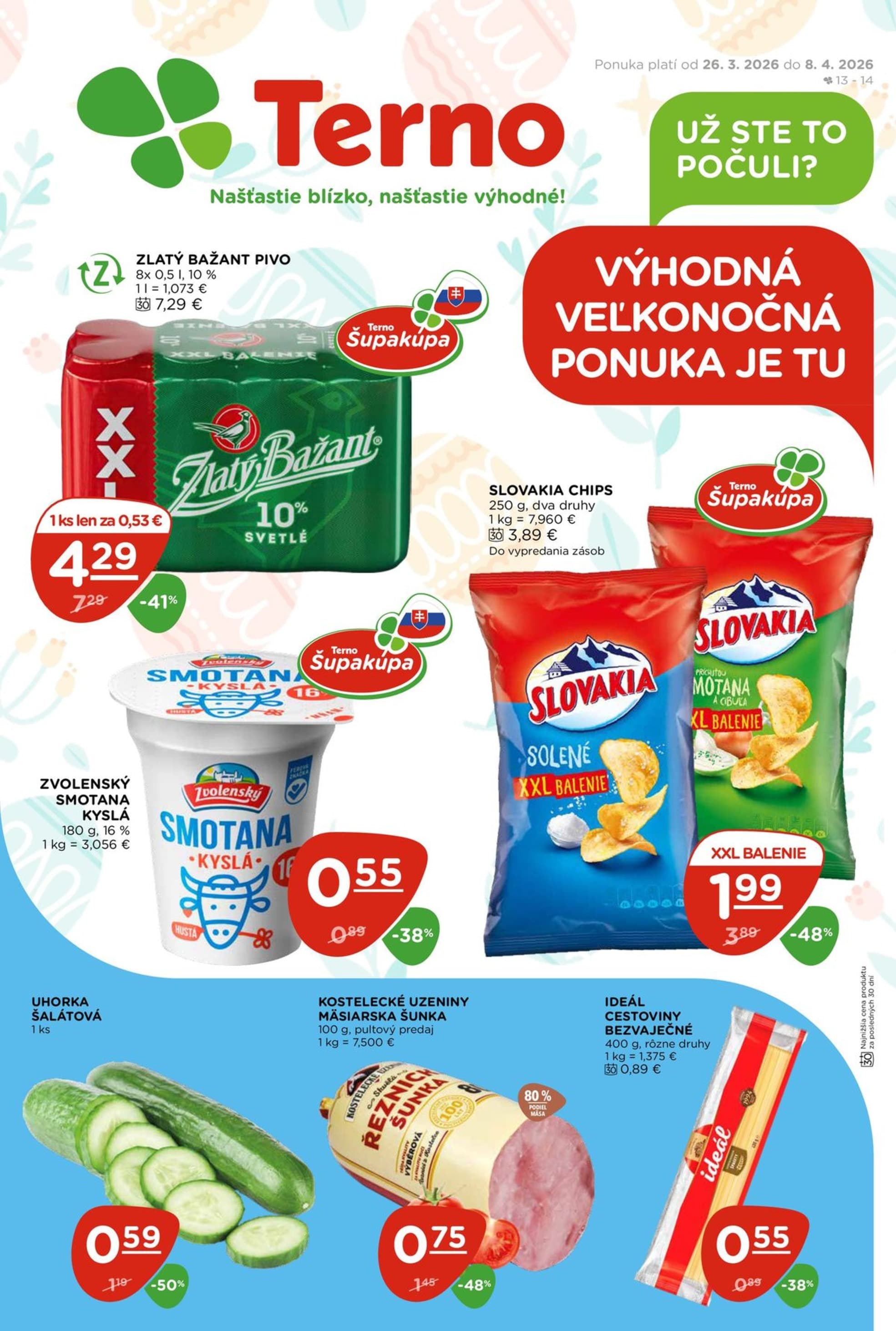 Terno leták – strana 1