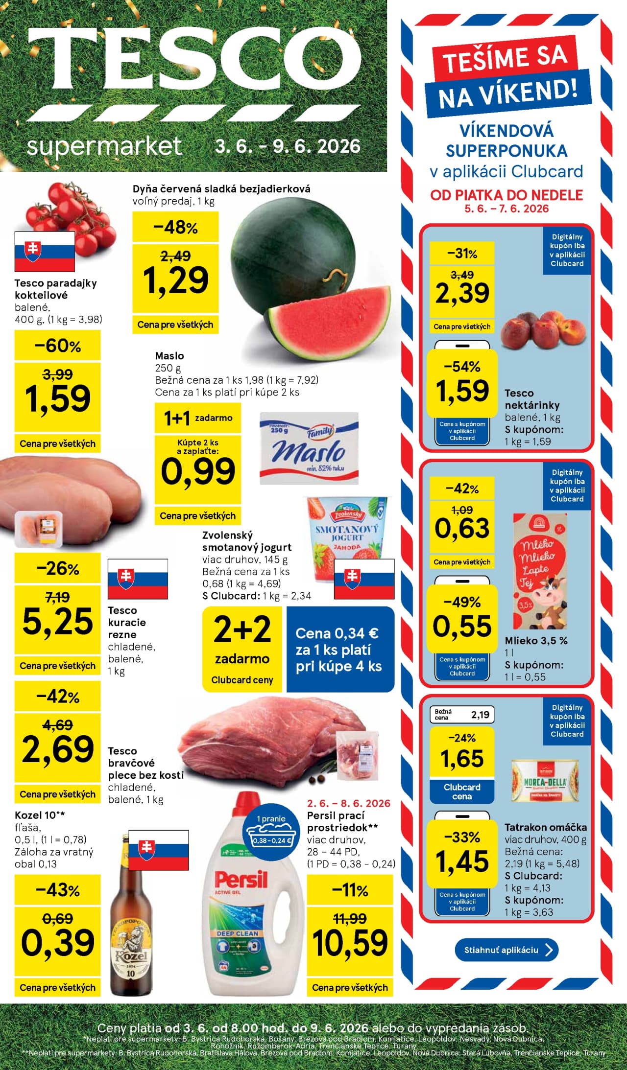 Tesco leták – strana 1
