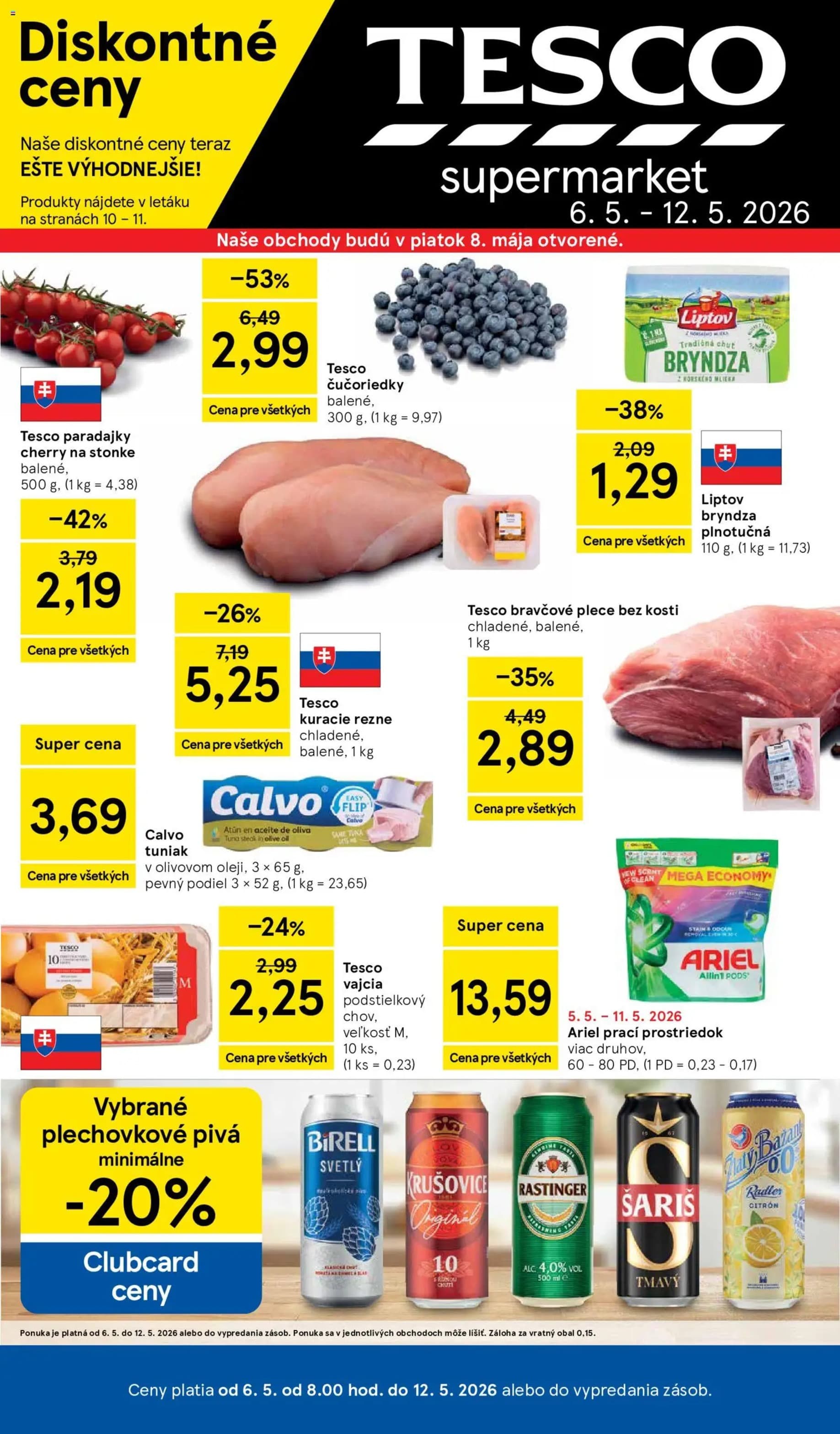 Tesco leták – strana 1