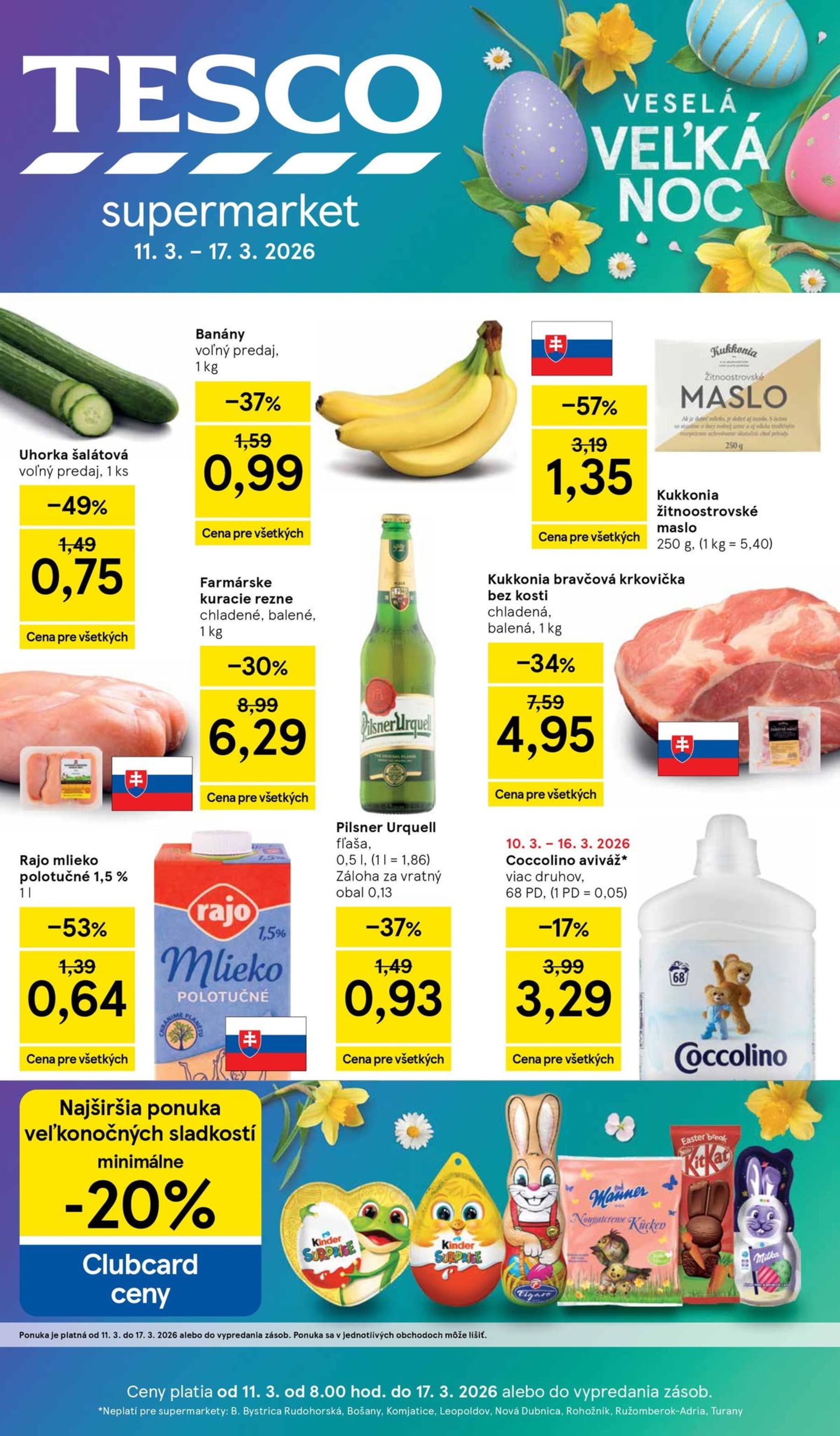 Tesco leták – strana 1