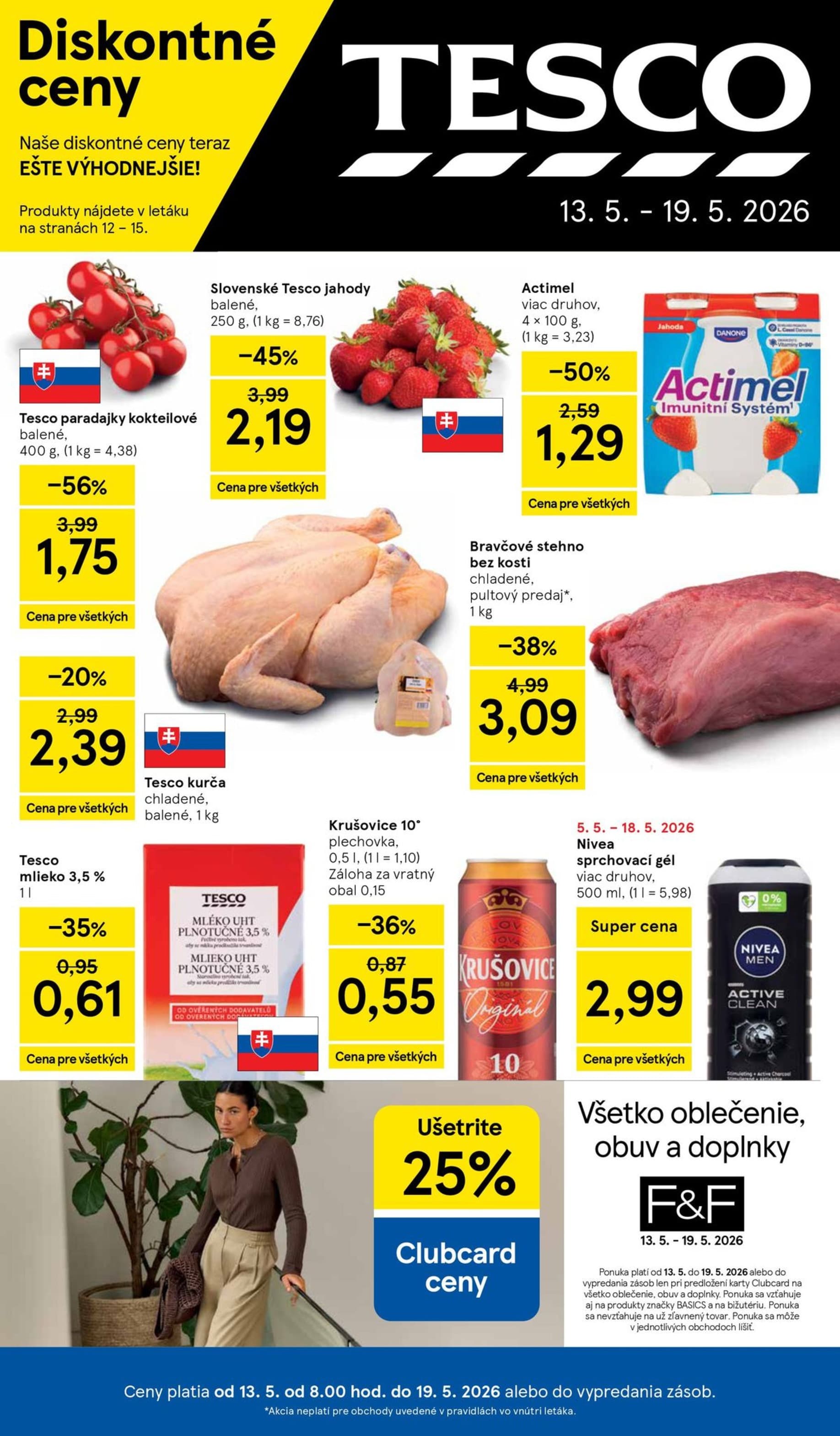 Tesco leták – strana 1
