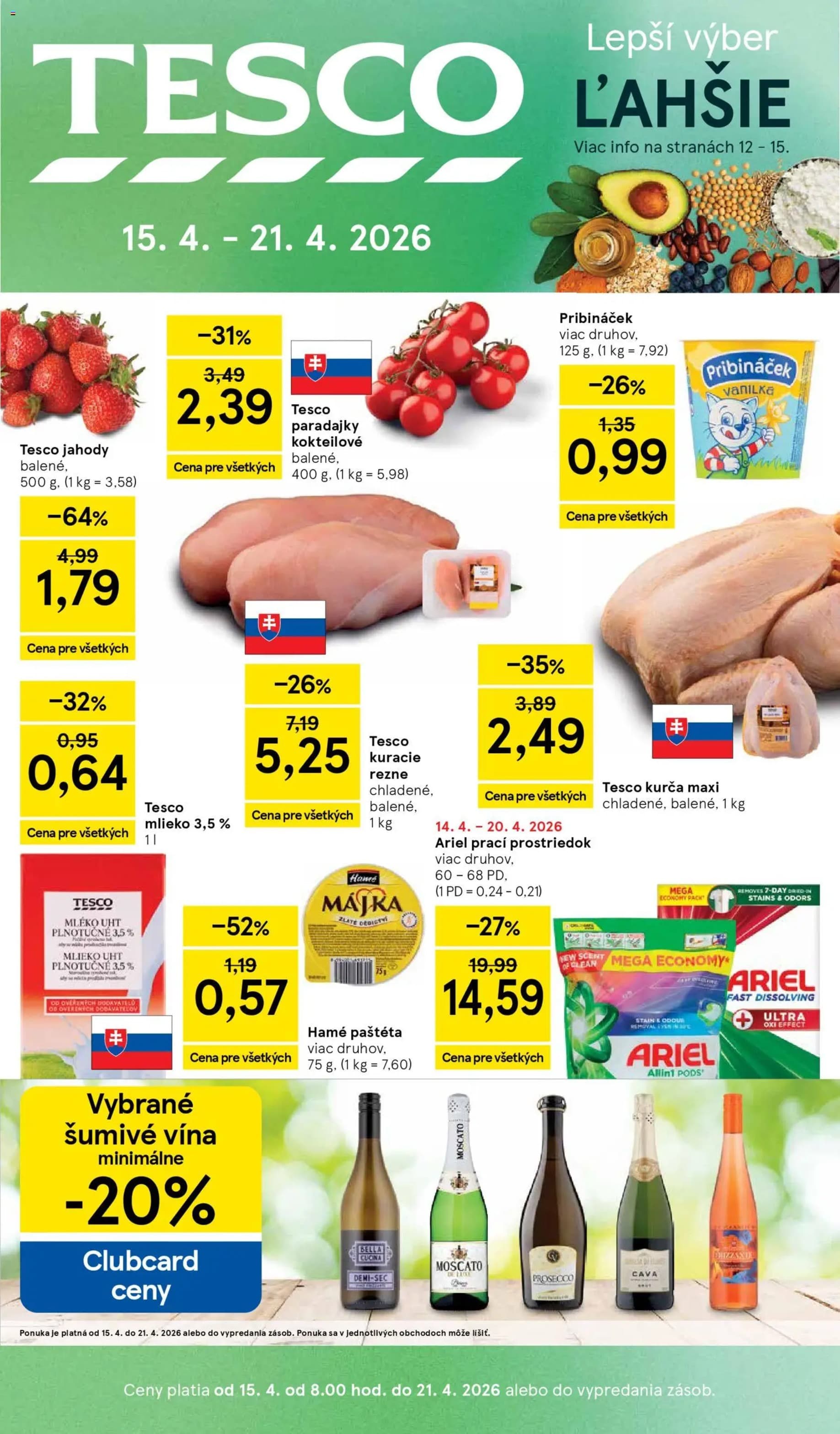 Tesco leták – strana 1