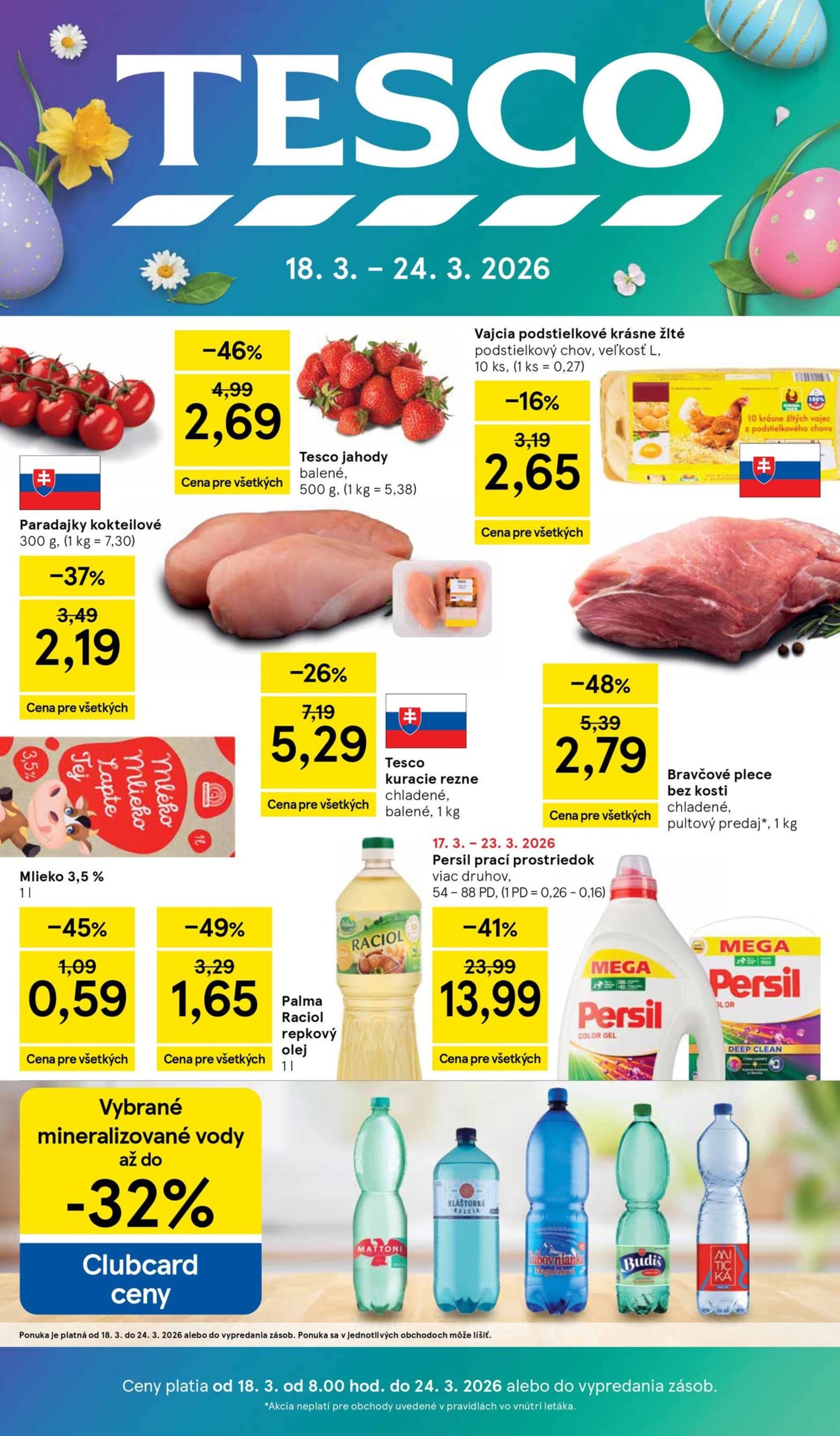 Tesco leták – strana 1