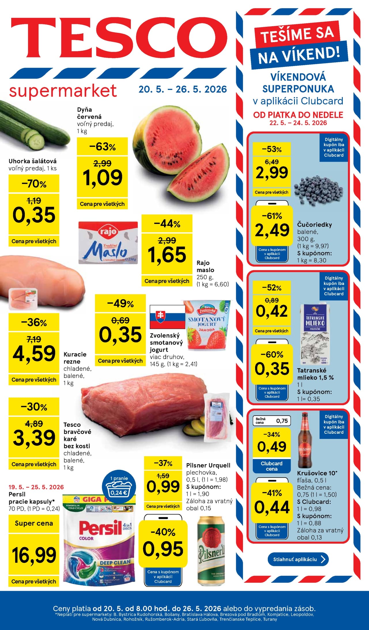 Tesco leták – strana 1