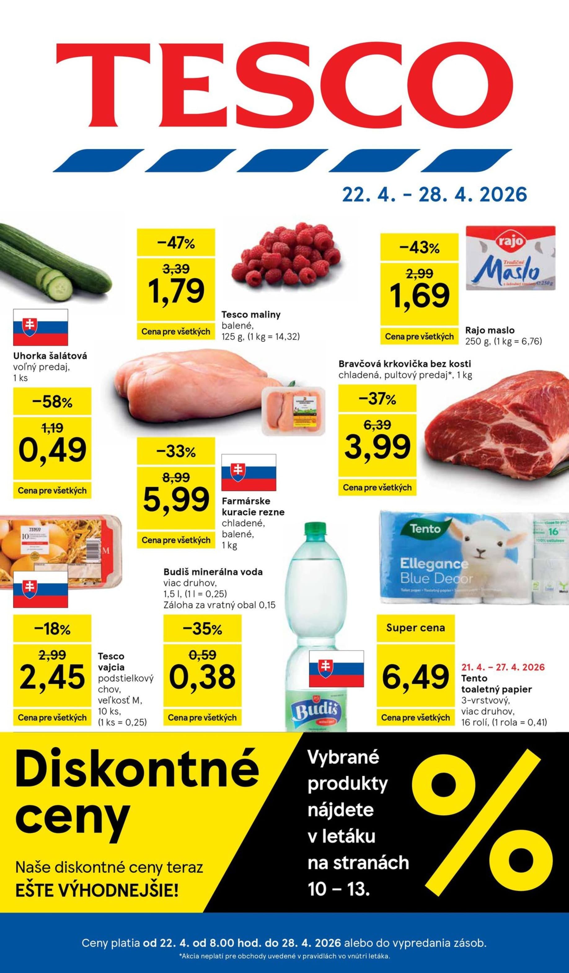 Tesco leták – strana 1