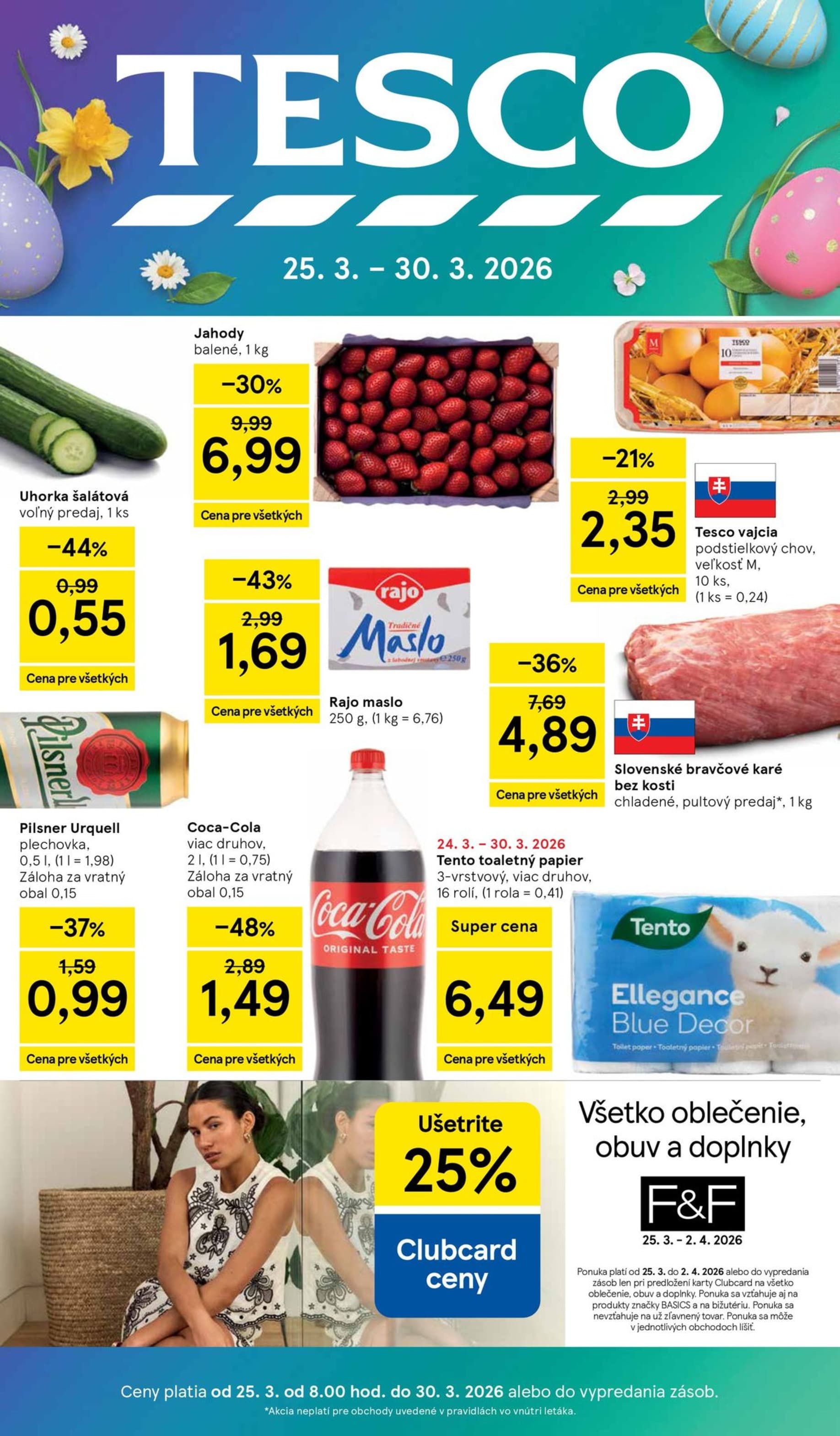 Tesco leták – strana 1