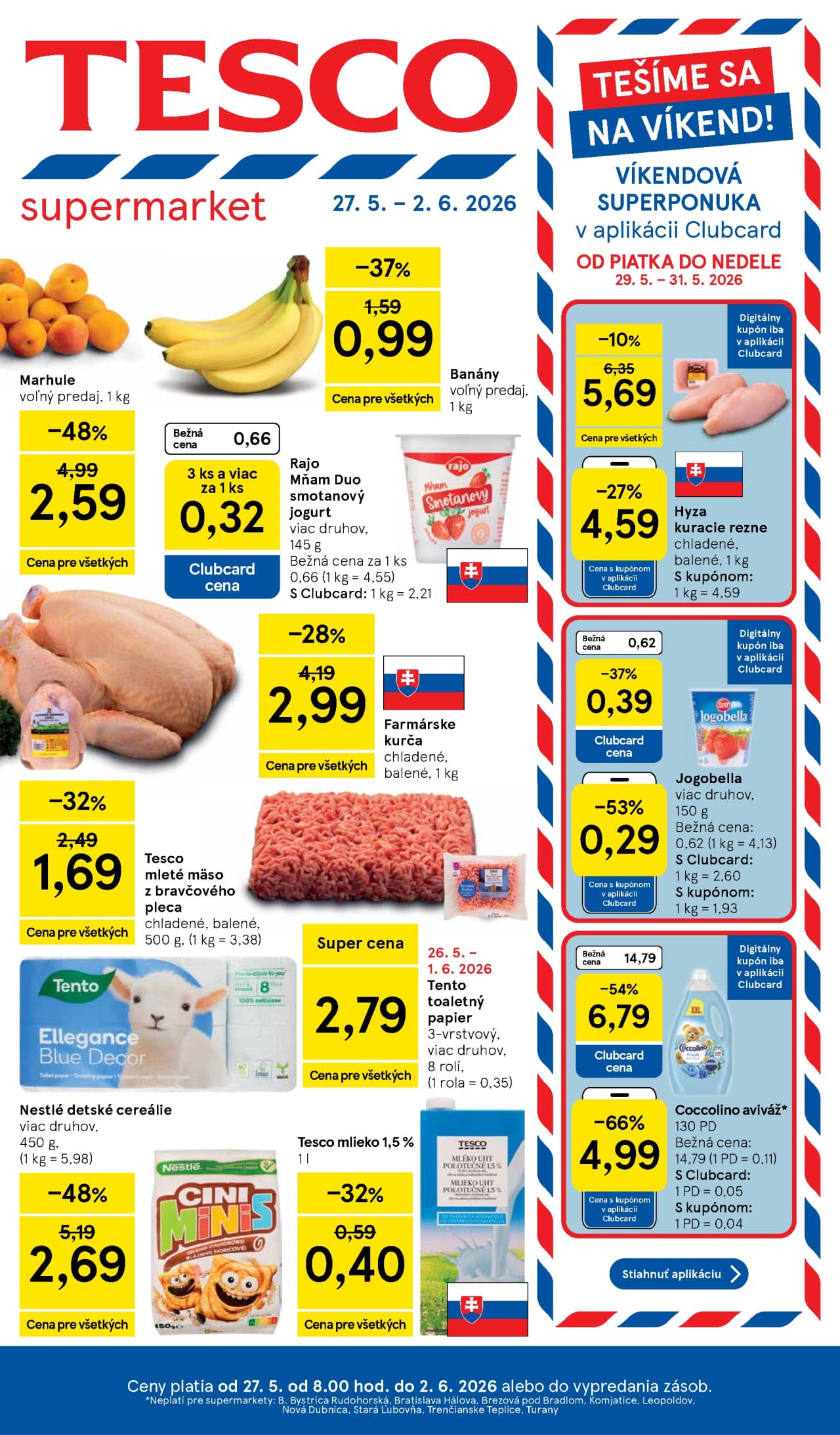 Tesco leták – strana 1