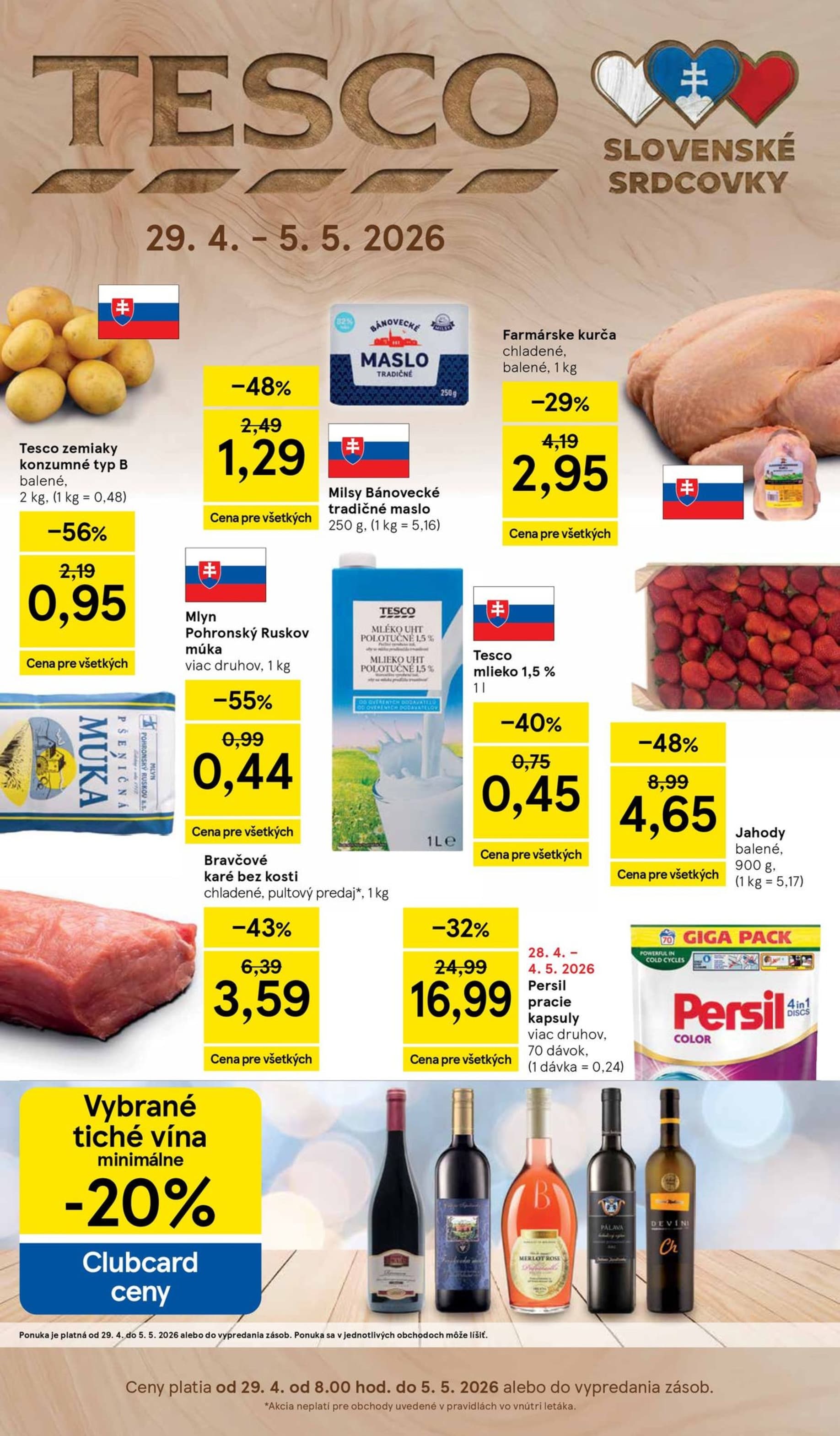 Tesco leták – strana 1