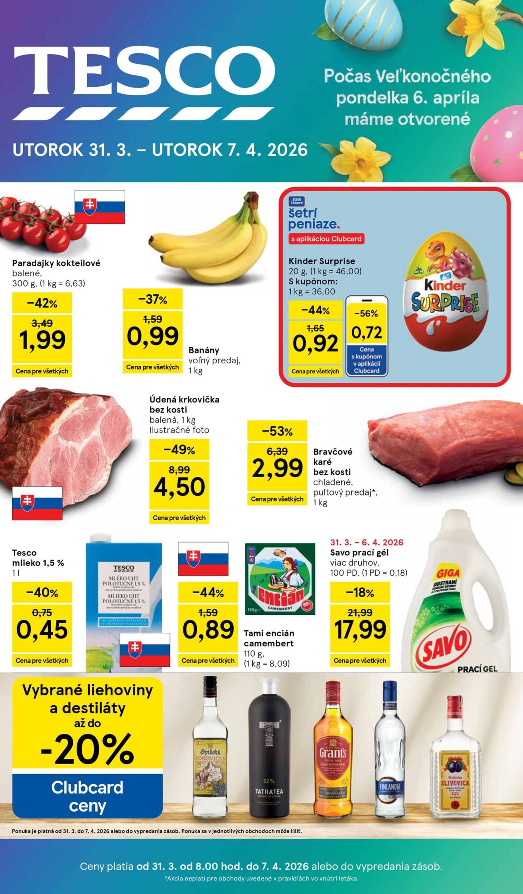 Tesco leták – strana 1