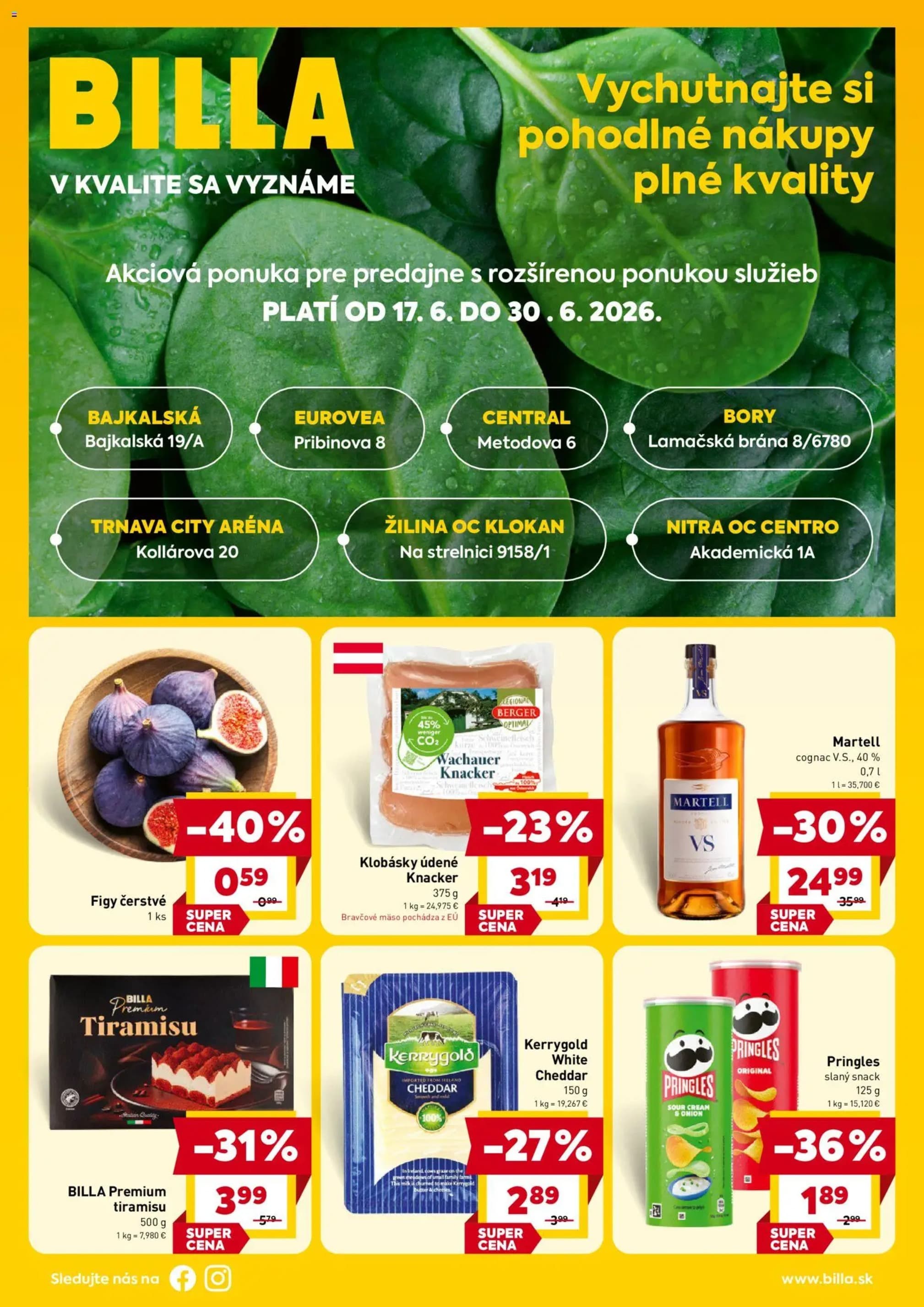 Billa leták – strana 1