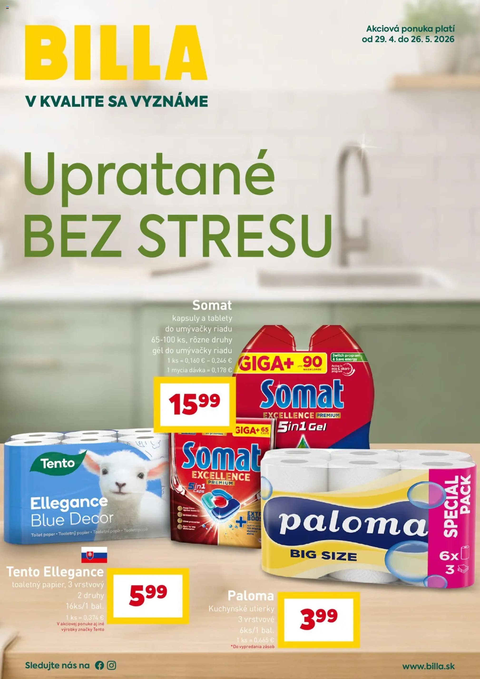 Billa leták – strana 1