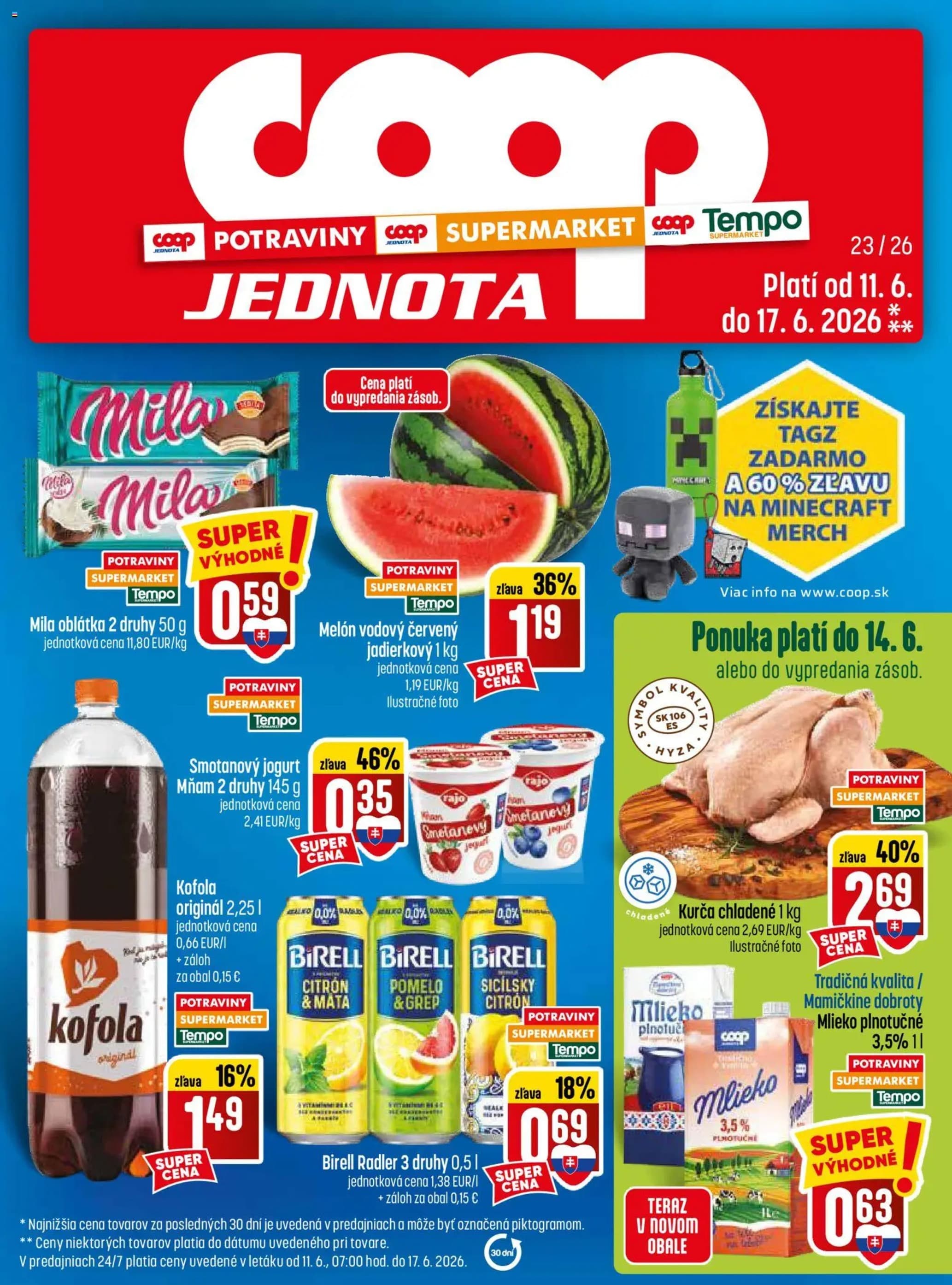 COOP Jednota leták – strana 1