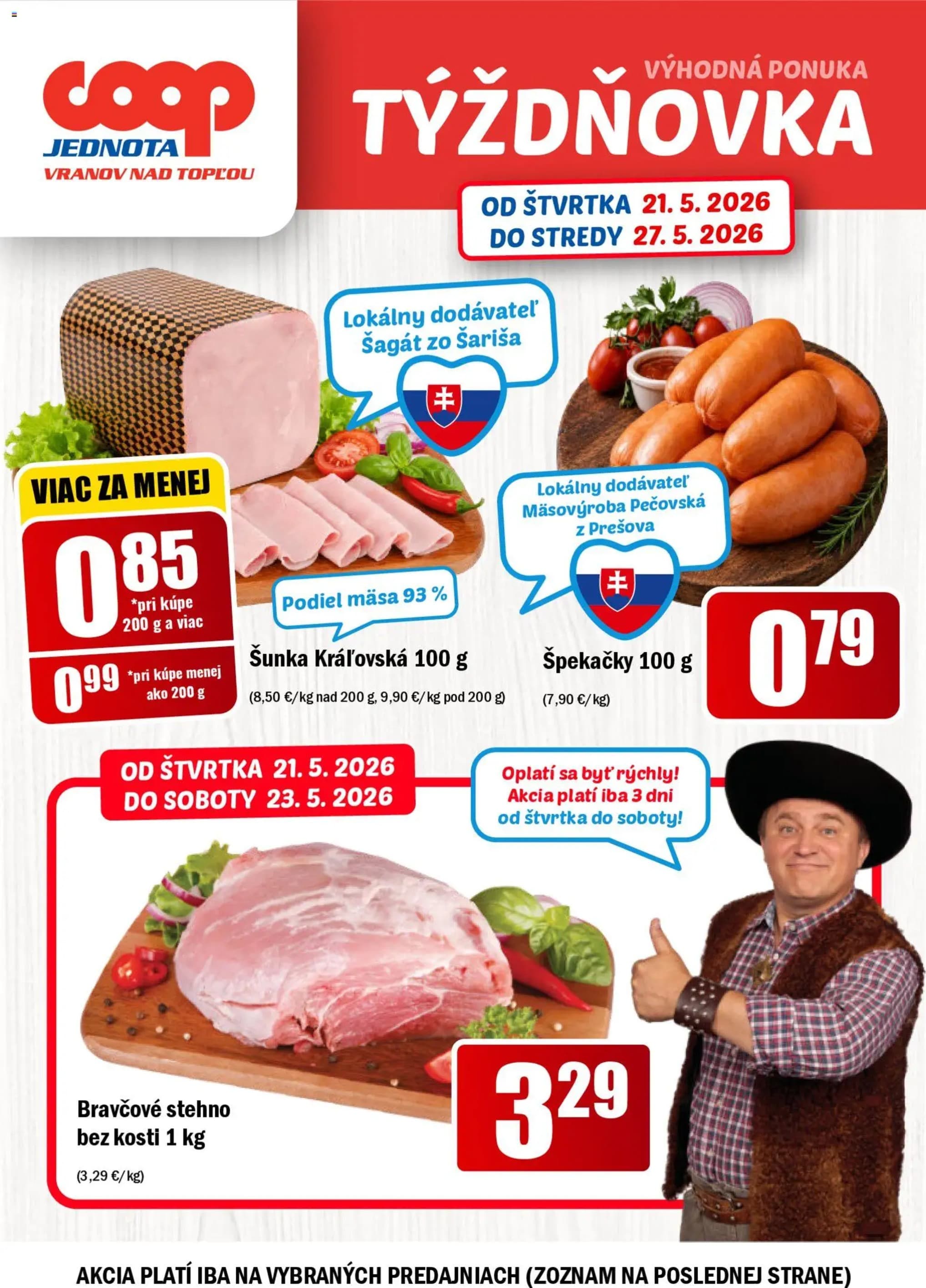 COOP Jednota leták – strana 1