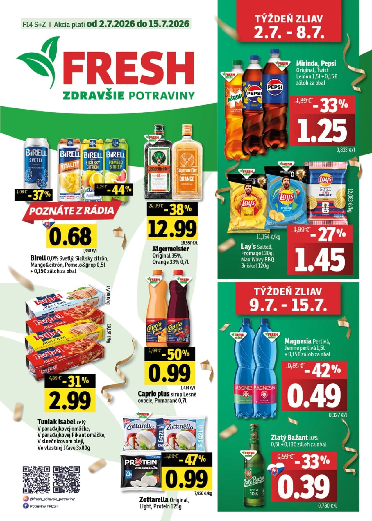 Fresh leták – strana 1