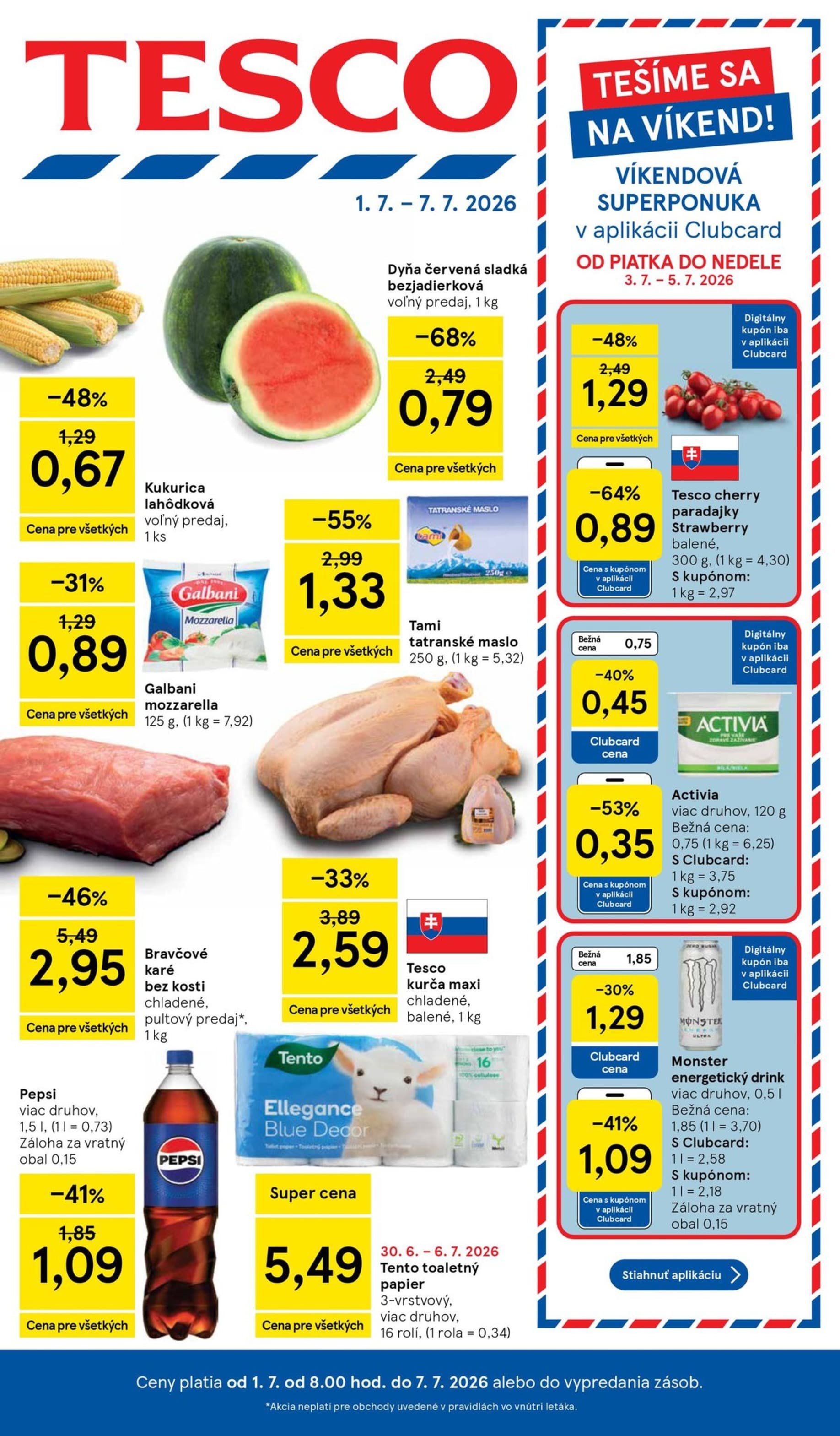 Tesco leták – strana 1