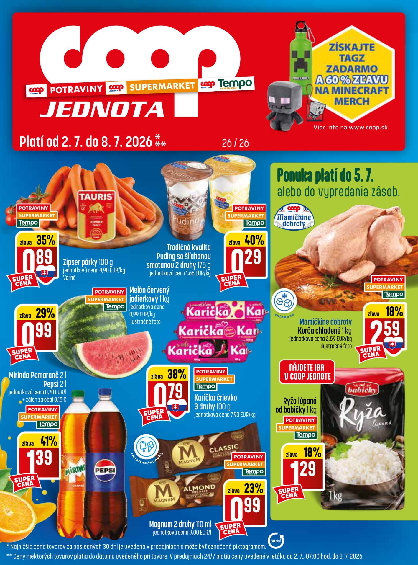 COOP Jednota leták – strana 1